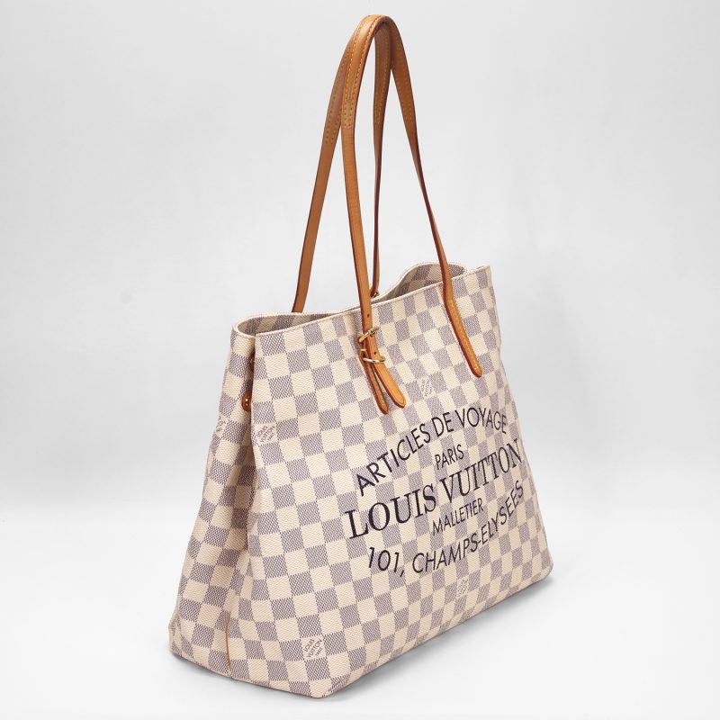 Louis Vuitton Cabas PM Damier Azur "Articles de Voyage" N41376 Pre-Loved Verified by Entrupy - immagine 4