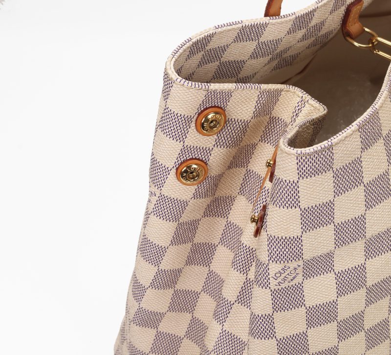 Louis Vuitton Cabas PM Damier Azur "Articles de Voyage" N41376 Pre-Loved Verified by Entrupy - immagine 8