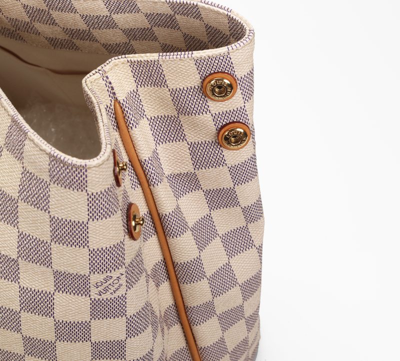 Louis Vuitton Cabas PM Damier Azur "Articles de Voyage" N41376 Pre-Loved Verified by Entrupy - immagine 9