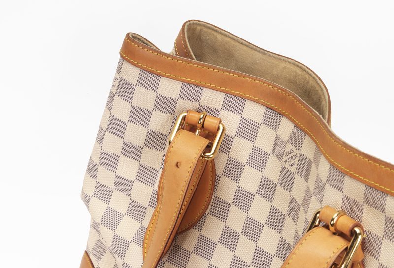Louis Vuitton Hampstead MM Borsa a Spalla Damier Azur N51206 – Pre-Loved Verificata da Entrupy - immagine 9