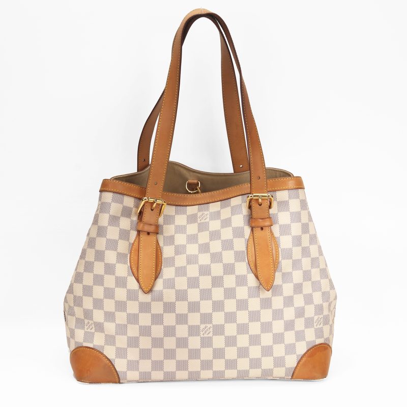 Louis Vuitton Hampstead MM Borsa a Spalla Damier Azur N51206 – Pre-Loved Verificata da Entrupy - immagine 3