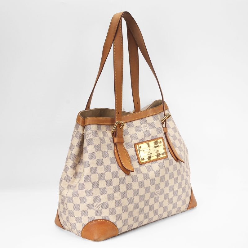 Louis Vuitton Hampstead MM Borsa a Spalla Damier Azur N51206 – Pre-Loved Verificata da Entrupy - immagine 5