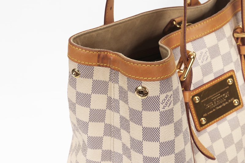 Louis Vuitton Hampstead MM Borsa a Spalla Damier Azur N51206 – Pre-Loved Verificata da Entrupy - immagine 7