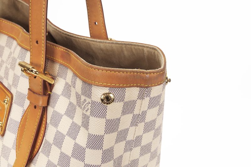 Louis Vuitton Hampstead MM Borsa a Spalla Damier Azur N51206 – Pre-Loved Verificata da Entrupy - immagine 6
