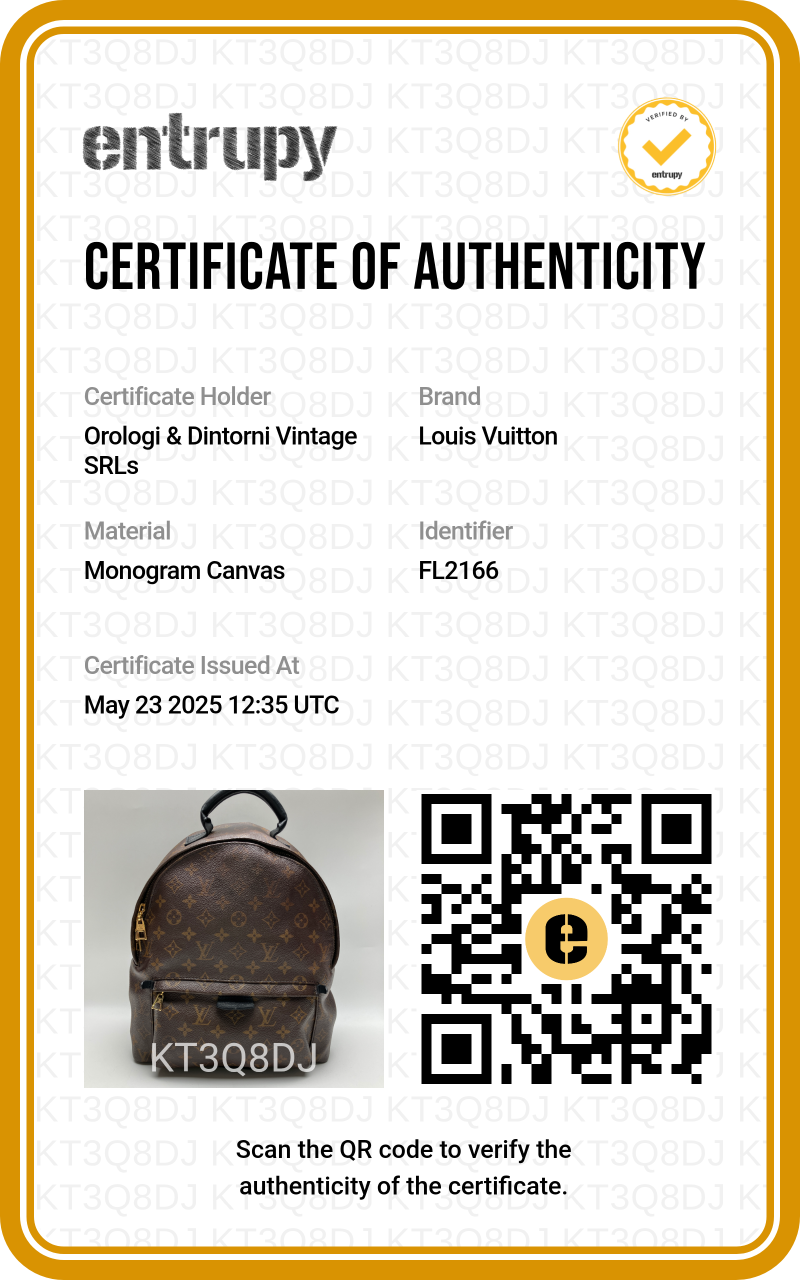 Zaino Louis Vuitton Palm Springs MM ref. M44874 Pre-Loved Verified by Entrupy - immagine 2