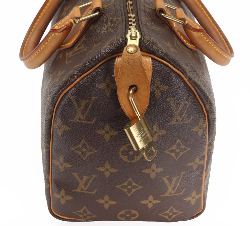 Borsa Louis Vuitton Speedy 25 Monogram M41528 1999 Pre-Loved Verified by Entrupy - immagine 8