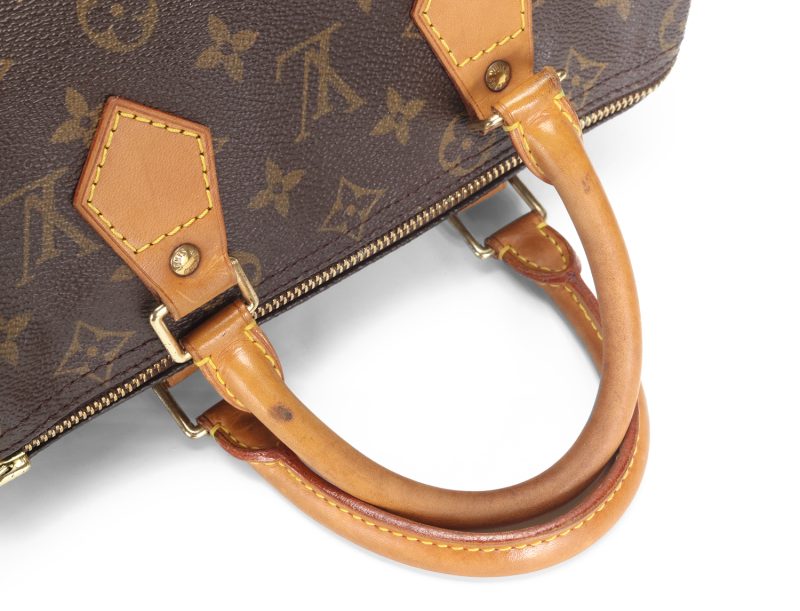 Borsa Louis Vuitton Speedy 25 Monogram M41528 1999 Pre-Loved Verified by Entrupy - immagine 14