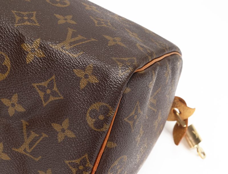 Borsa Louis Vuitton Speedy 25 Monogram M41528 1999 Pre-Loved Verified by Entrupy - immagine 9