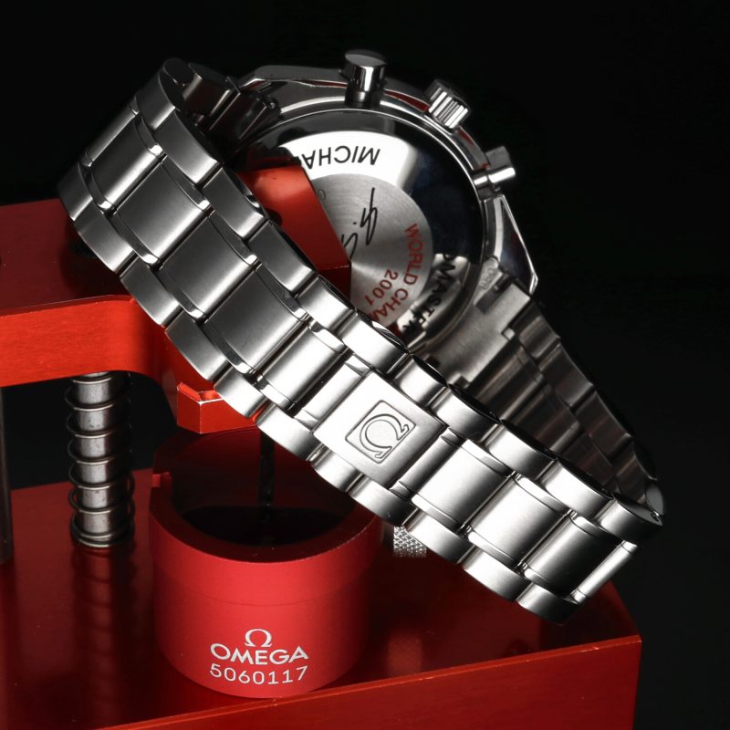 c. 2002 Omega Speedmaster Racing Michael Schumacher 3519.50.00 Mai Indossato – Edizione Limitata - immagine 7