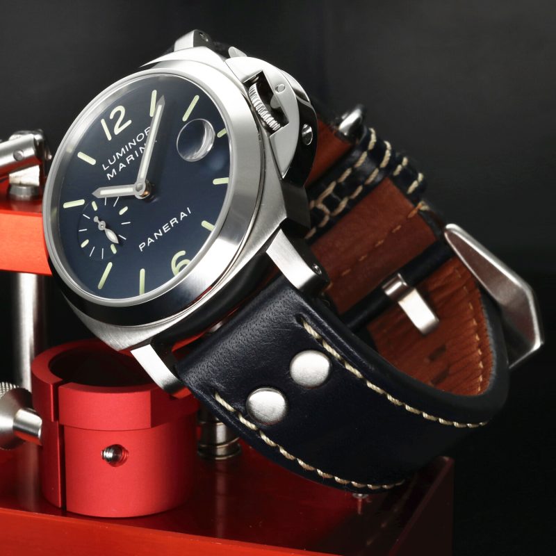 2003 Panerai Luminor Marina Automatico PAM00070 – 40mm, Quadrante Blu, Cinturino in Pelle, Revisione Certificata Panerai - immagine 4
