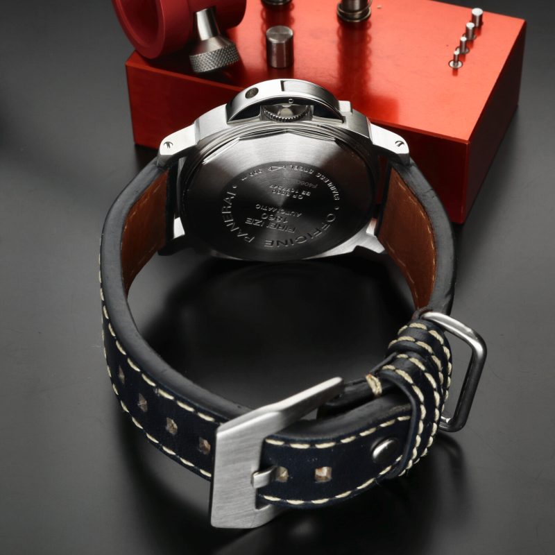 2003 Panerai Luminor Marina Automatico PAM00070 – 40mm, Quadrante Blu, Cinturino in Pelle, Revisione Certificata Panerai - immagine 12