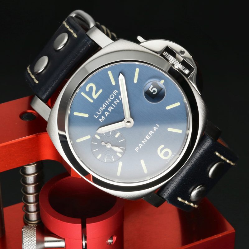 2003 Panerai Luminor Marina Automatico PAM00070 – 40mm, Quadrante Blu, Cinturino in Pelle, Revisione Certificata Panerai - immagine 3