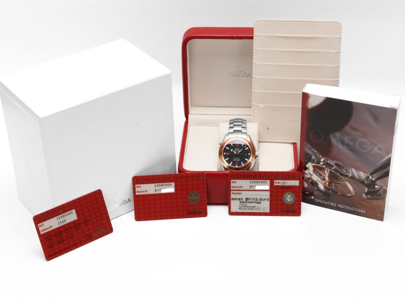 2007 Omega Seamaster Planet Ocean 2208.50.00 45,5mm – Lunetta Arancione & Set Completo - immagine 16