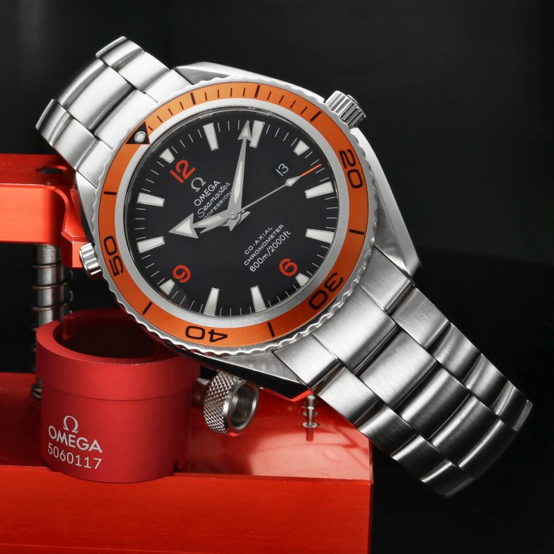 2007 Omega Seamaster Planet Ocean 2208.50.00 45,5mm – Lunetta Arancione & Set Completo - immagine 2
