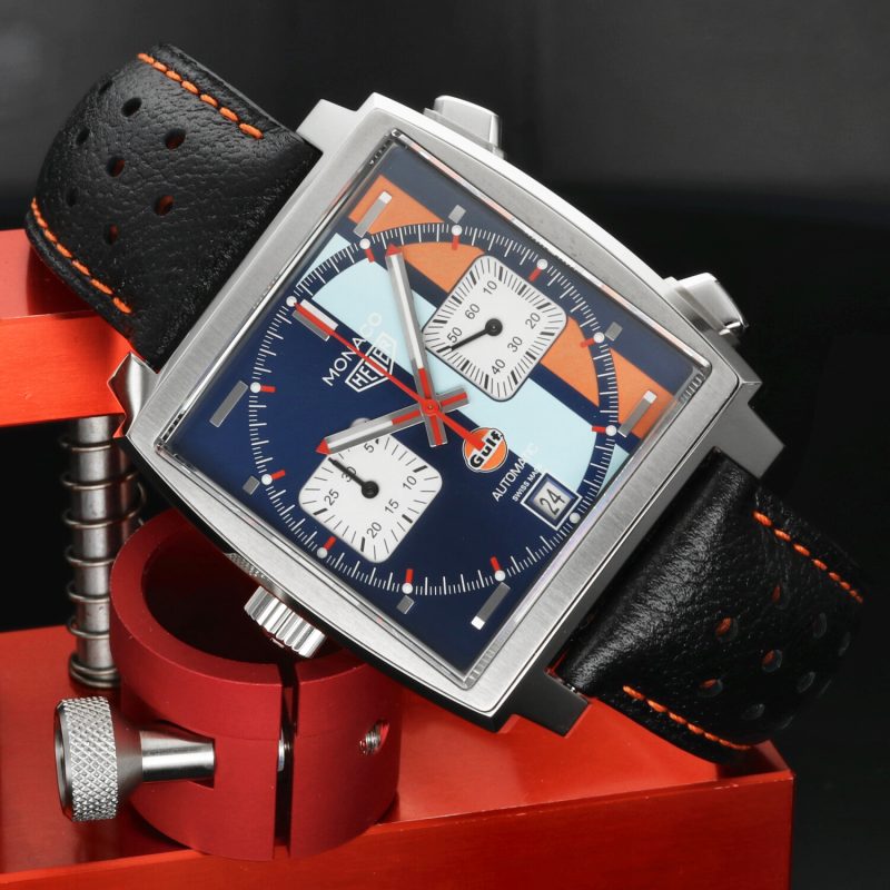 2018 TAG Heuer Monaco Gulf 50th Anniversary CAW211T.FC6440 – Edizione Limitata 50 Pezzi – Full Set - immagine 2