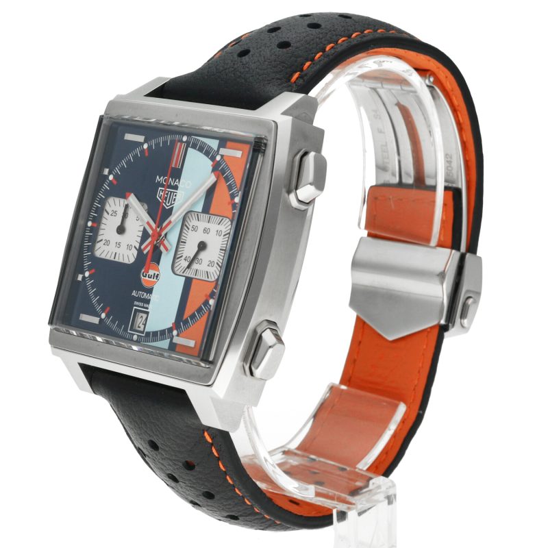 2018 TAG Heuer Monaco Gulf 50th Anniversary CAW211T.FC6440 – Edizione Limitata 50 Pezzi – Full Set - immagine 16