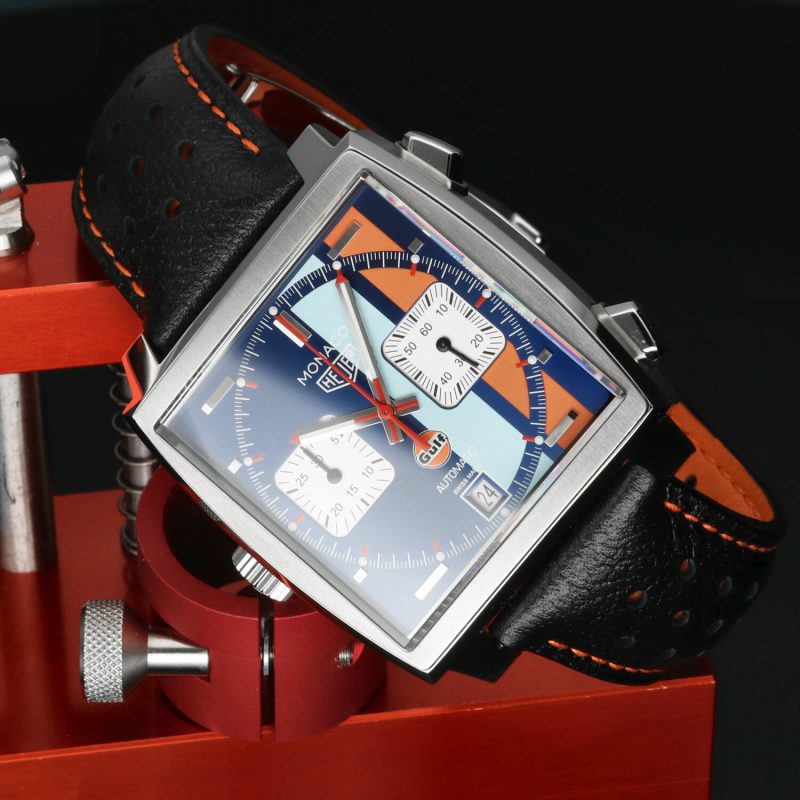 2018 TAG Heuer Monaco Gulf 50th Anniversary CAW211T.FC6440 – Edizione Limitata 50 Pezzi – Full Set - immagine 3