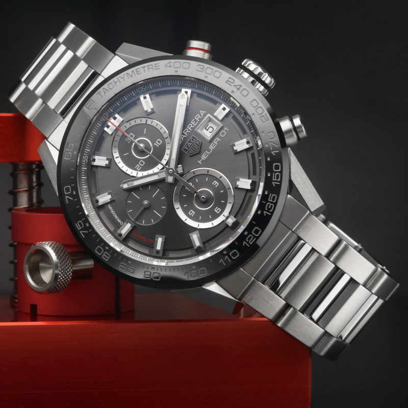 2018 TAG Heuer Carrera Heuer 01 Ref. CAR201W.BA0714 Grey Dial – Full Set – Never Polished - Image 2
