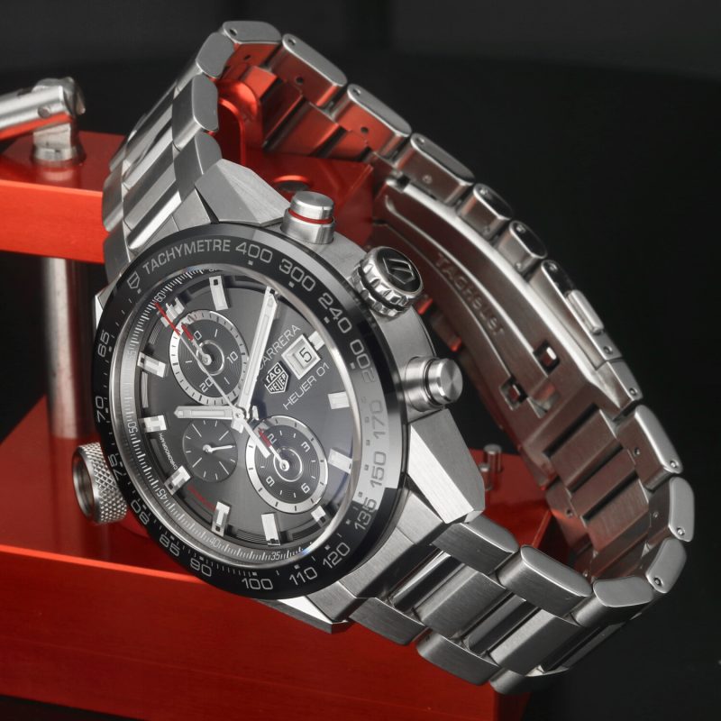2018 TAG Heuer Carrera Heuer 01 Ref. CAR201W.BA0714 Grey Dial – Full Set – Never Polished - Image 3