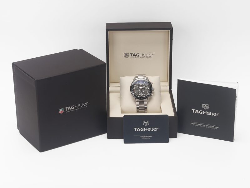 2018 TAG Heuer Carrera Heuer 01 Ref. CAR201W.BA0714 Grey Dial – Full Set – Never Polished - Image 16
