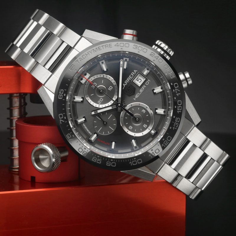 2018 TAG Heuer Carrera Heuer 01 Ref. CAR201W.BA0714 Grey Dial – Full Set – Never Polished - Image 5