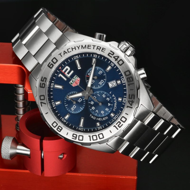 2024 TAG Heuer Formula 1 CAZ101K.BA0842 Blu – Nuovo, Mai Indossato, Full Set - immagine 2