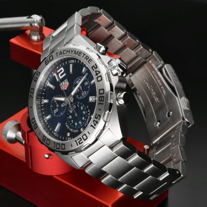 2024 TAG Heuer Formula 1 CAZ101K.BA0842 Blu – Nuovo, Mai Indossato, Full Set - immagine 3