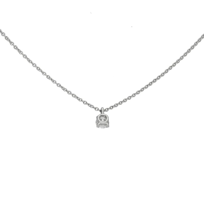 Tiffany Collana Solitaire in Platino con Diamante 0,22 ct e Certificato Tiffany - immagine 9