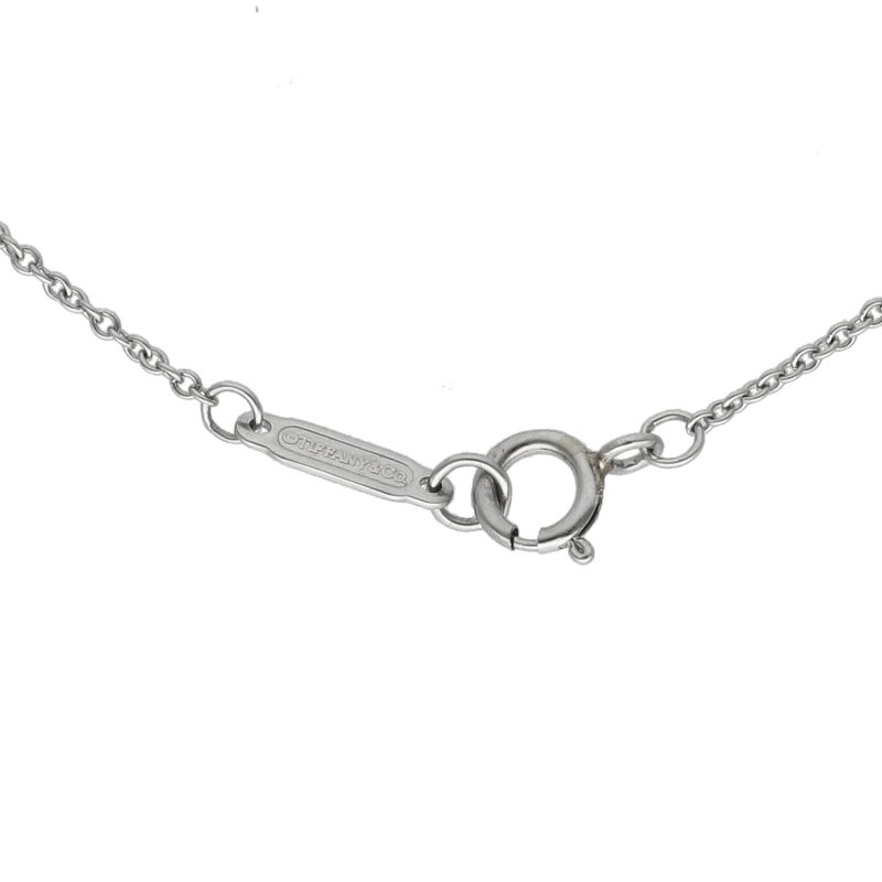 Tiffany Collana Solitaire in Platino con Diamante 0,22 ct e Certificato Tiffany - immagine 10
