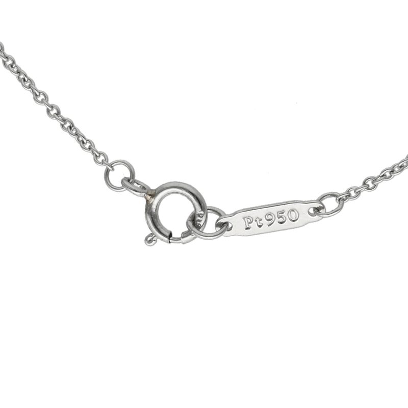 Tiffany Collana Solitaire in Platino con Diamante 0,22 ct e Certificato Tiffany - immagine 11