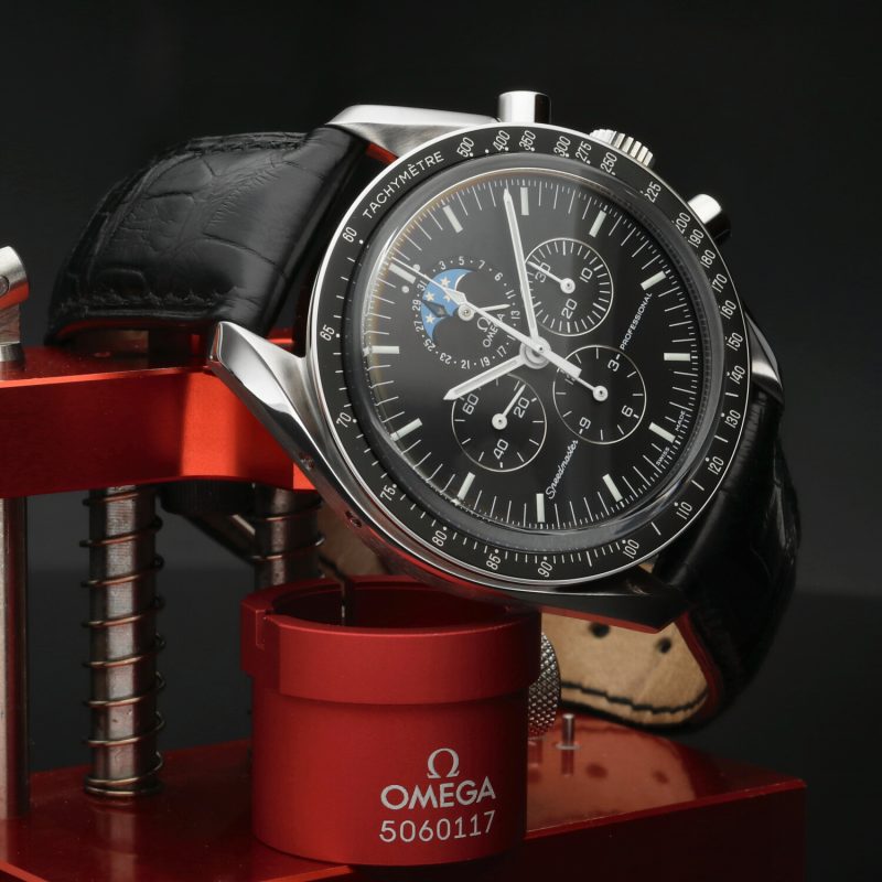 c. 2005 Omega Speedmaster Professional Moonphase 3876.50.31 – Quadrante Nero, Vetro Zaffiro - immagine 5