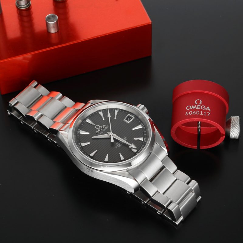 2012 Omega Seamaster Aqua Terra Automatico 38.5mm Ref. 231.10.39.21.06.001 Mai Lucidato – Full Set – Omega Service - immagine 11