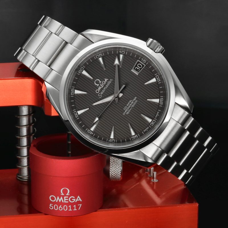 2012 Omega Seamaster Aqua Terra Automatico 38.5mm Ref. 231.10.39.21.06.001 Mai Lucidato – Full Set – Omega Service - immagine 2