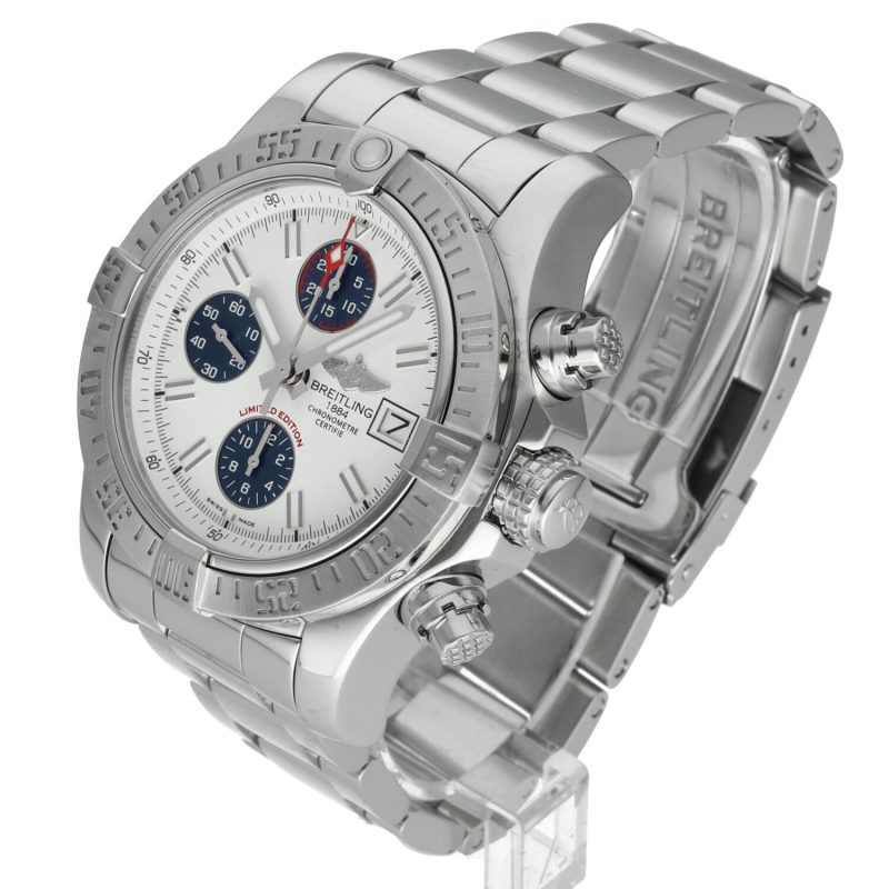 Breitling Avenger II Panda Blu 2014 Japan Limited 43mm A133813K/A760 – Mai lucidato, Full Set - immagine 15