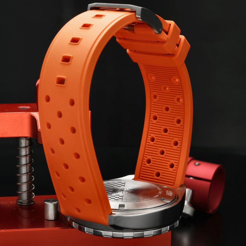 2025 TAG Heuer Formula 1 CAZ1014.FT8028 Mai Indossato Quadrante Blu Cinturino in Gomma Arancione Esclusiva Online Full Set - immagine 7