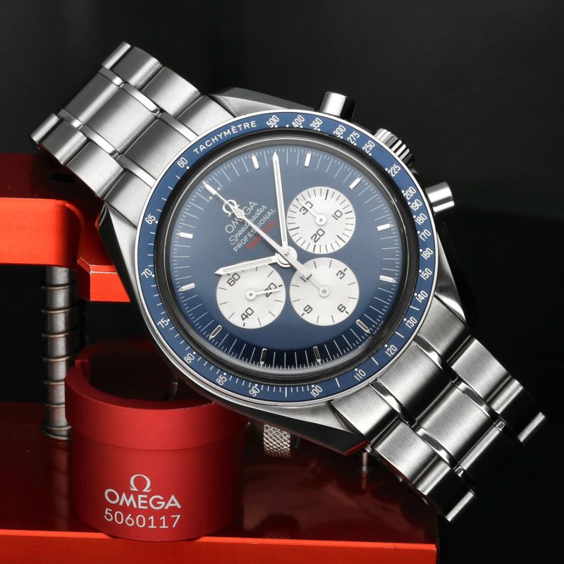 2005 Omega Speedmaster Professional Gemini IV Ref. 3565.80.00 – Edizione Limitata, Quadrante Blu Panda, Scatola e Garanzia, Revisione OMEGA - immagine 2