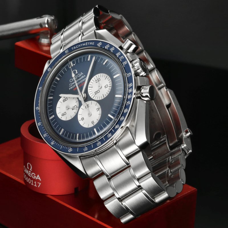 2005 Omega Speedmaster Professional Gemini IV Ref. 3565.80.00 – Edizione Limitata, Quadrante Blu Panda, Scatola e Garanzia, Revisione OMEGA - immagine 5