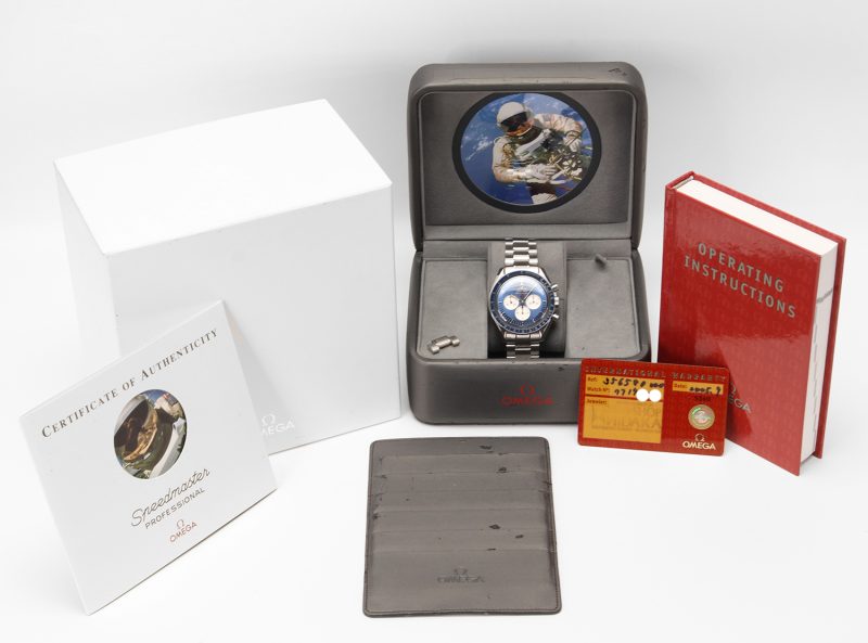 2005 Omega Speedmaster Professional Gemini IV Ref. 3565.80.00 – Edizione Limitata, Quadrante Blu Panda, Scatola e Garanzia, Revisione OMEGA - immagine 16