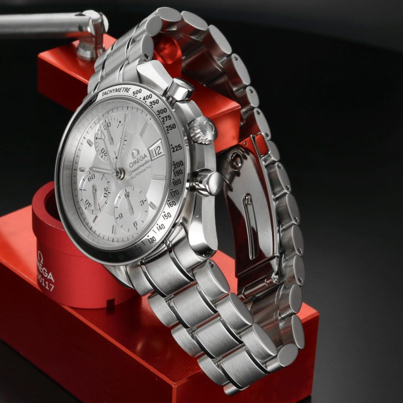 Omega Speedmaster Date 3513.30.00 Automatico Cronografo Acciaio Quadrante Argento Full Set 2005 Condizioni NOS - immagine 3