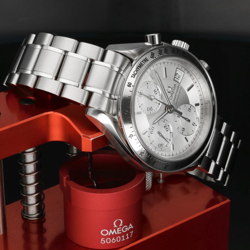Omega Speedmaster Date 3513.30.00 Automatico Cronografo Acciaio Quadrante Argento Full Set 2005 Condizioni NOS - immagine 6