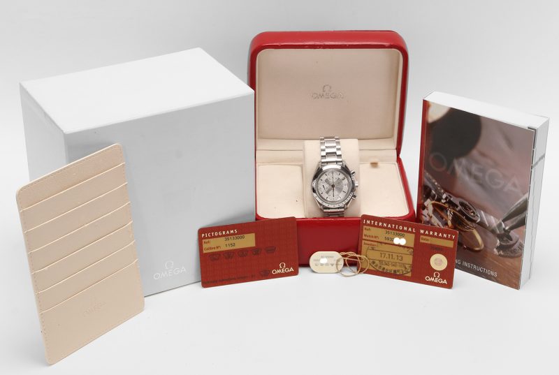 Omega Speedmaster Date 3513.30.00 Automatico Cronografo Acciaio Quadrante Argento Full Set 2005 Condizioni NOS - immagine 16