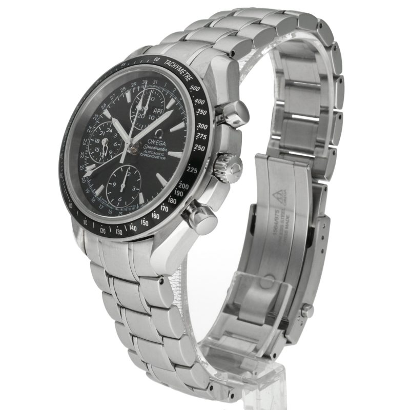 2010 NOS, Mai Indossato, Omega Speedmaster Day Date ref. 3220.50.00 Triple Date Automatico Full Set - immagine 15