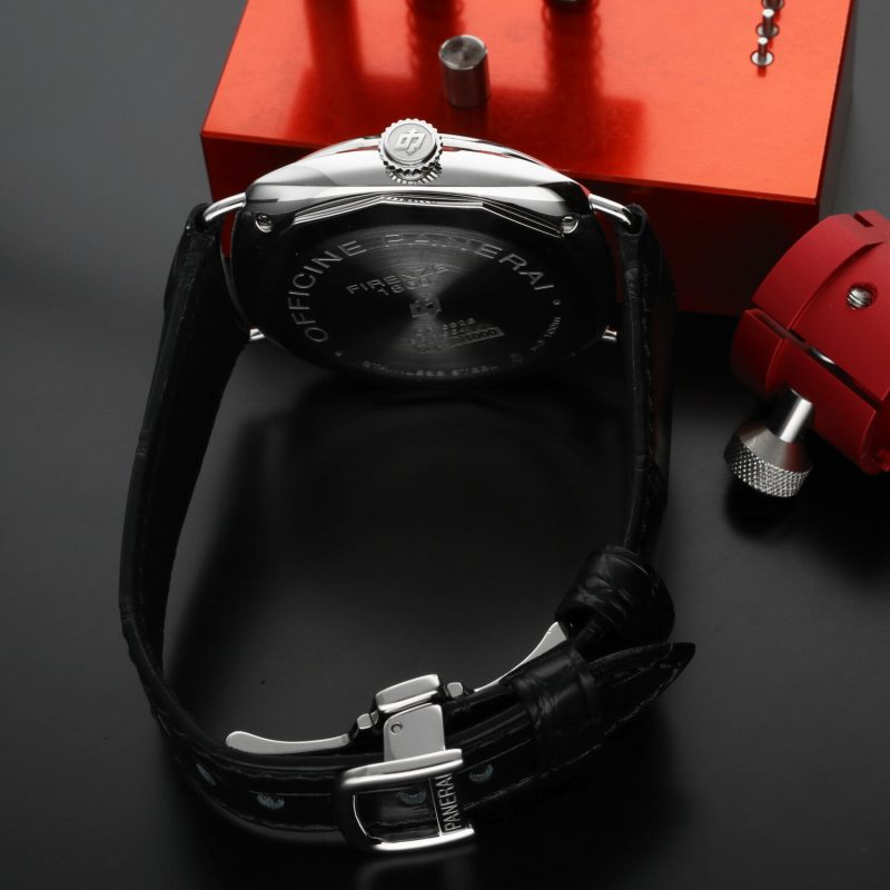 2013 Panerai Radiomir Black Seal PAM00380 – Full Set, Non Lucidato, Cinturino in Coccodrillo, Chiusura Deployante, Garanzia 2 Anni - immagine 12