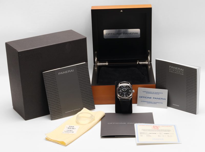2013 Panerai Radiomir Black Seal PAM00380 – Full Set, Non Lucidato, Cinturino in Coccodrillo, Chiusura Deployante, Garanzia 2 Anni - immagine 16