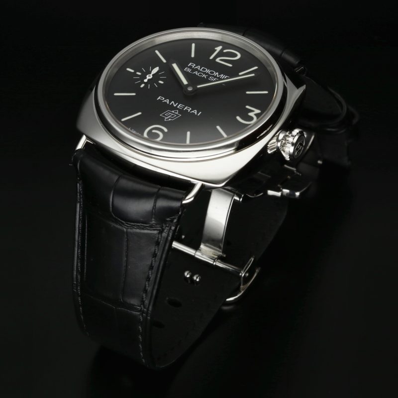 2013 Panerai Radiomir Black Seal PAM00380 – Full Set, Non Lucidato, Cinturino in Coccodrillo, Chiusura Deployante, Garanzia 2 Anni - immagine 6