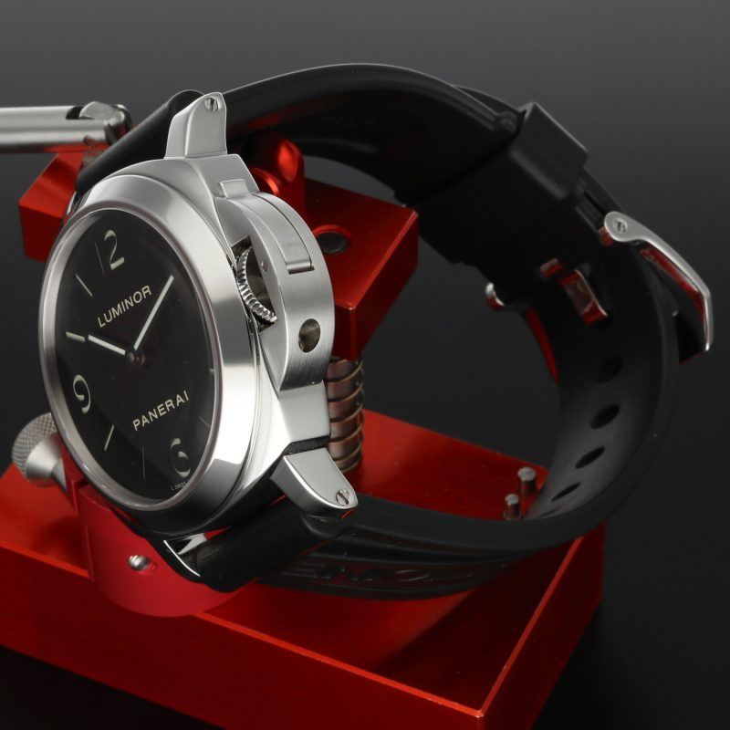 Panerai Luminor Base PAM00112 – Acciaio 44mm, Quadrante Sandwich Nero, Scatola & Accessori 2015 - immagine 4