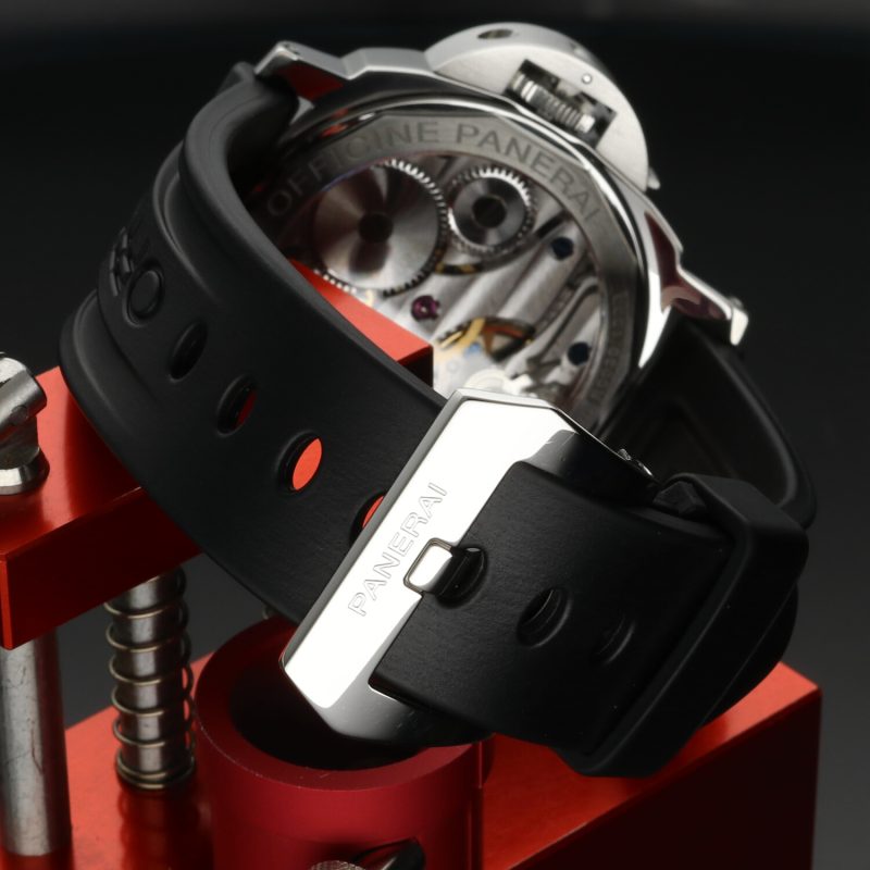 Panerai Luminor Base PAM00112 – Acciaio 44mm, Quadrante Sandwich Nero, Scatola & Accessori 2015 - immagine 7