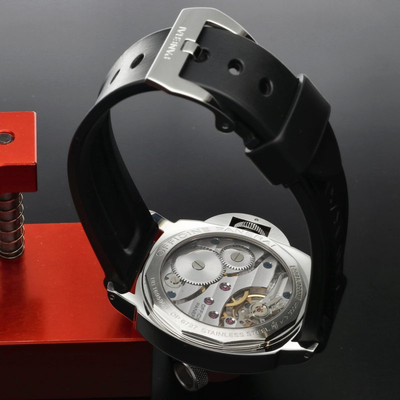 Panerai Luminor Base PAM00112 – Acciaio 44mm, Quadrante Sandwich Nero, Scatola & Accessori 2015 - immagine 10
