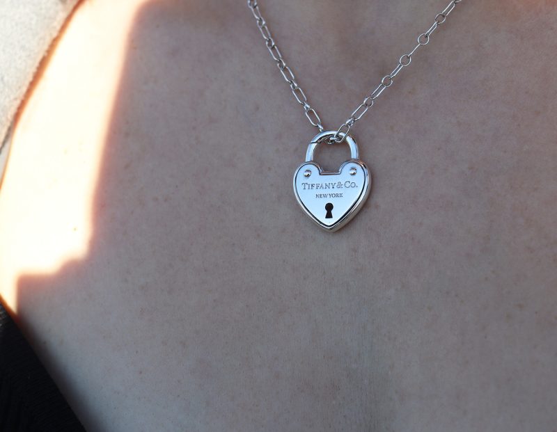 Lock by Tiffany Collana in Argento 925 con Lucchetto Pendente a Cuore - immagine 2
