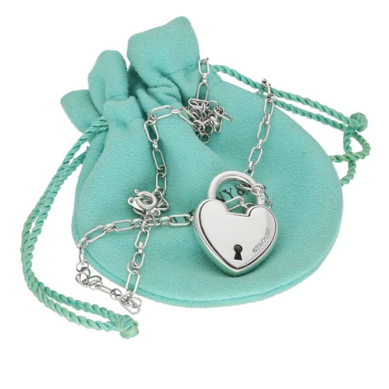 Lock by Tiffany Collana in Argento 925 con Lucchetto Pendente a Cuore - immagine 5